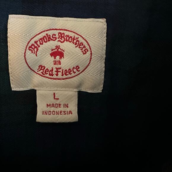 Brooks Brothers Red Fleece Black Watch Tartan Plaid Button Down Shirt, Sz Large - Picture 5 of 6